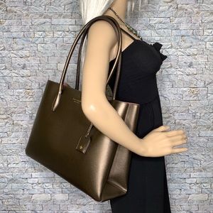 SOLD Kate Spade Eva Large Tote Bag Ash Metallic